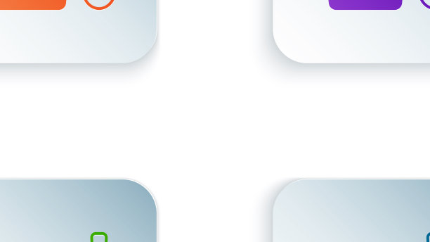 彩色酸奶容器与勺子图标隔离图片下载