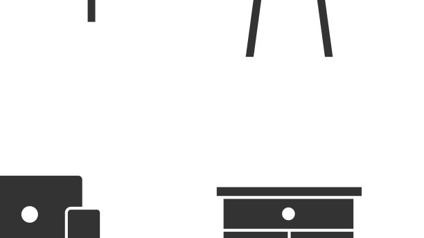 设置家具，床头柜，办公桌，扶手椅图片下载