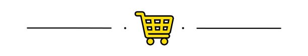购物车活动促销黄色简约分割线图片下载
