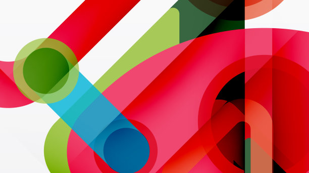 几何基元线圆抽象图片下载