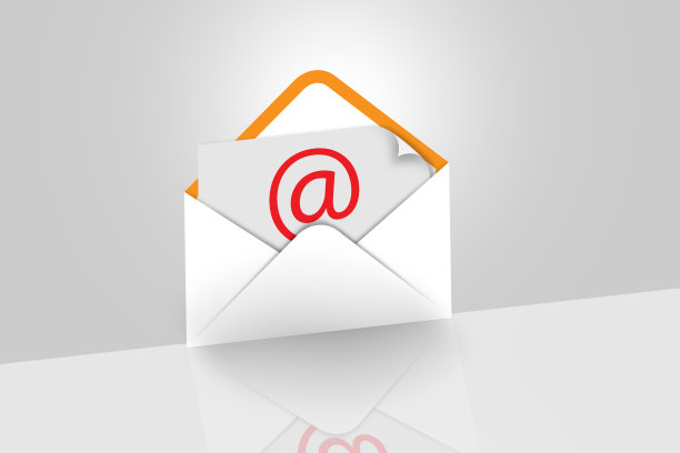灰色背景下的电子邮件概念图片下载