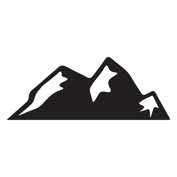 山图标标志业务模板矢量插图图片下载