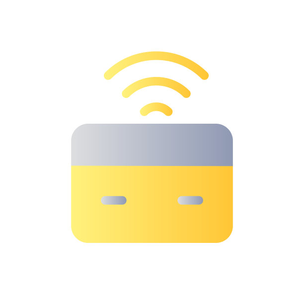 无线转账平渐变彩色ui图标图片下载