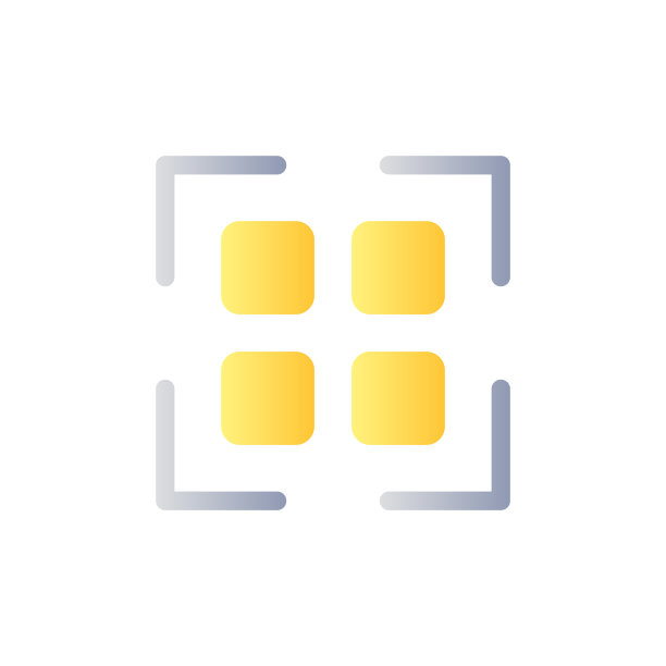 扫描二维码平面渐变颜色ui图标图片下载