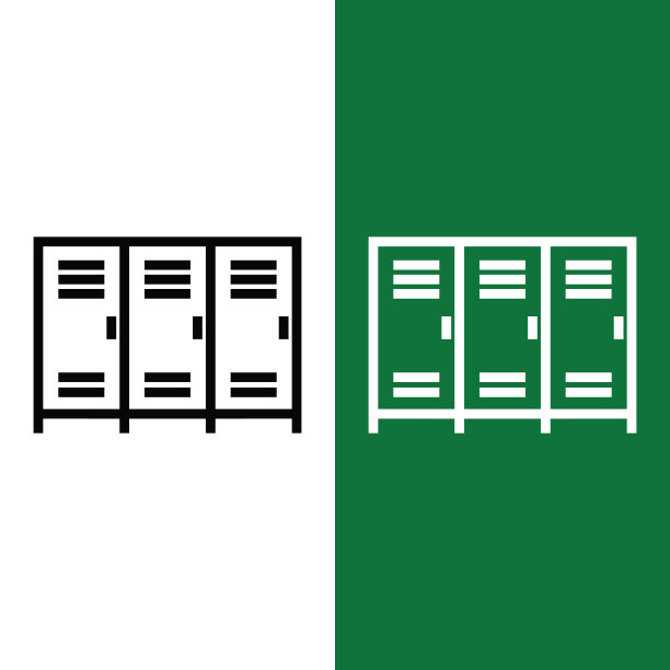 足球或足球柜图标Logo的轮廓风格图片下载