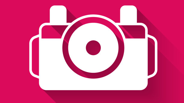 白色相机的潜水员图标孤立与图片下载