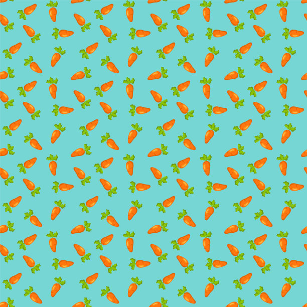 无缝背景图案与新鲜的胡萝卜图片下载