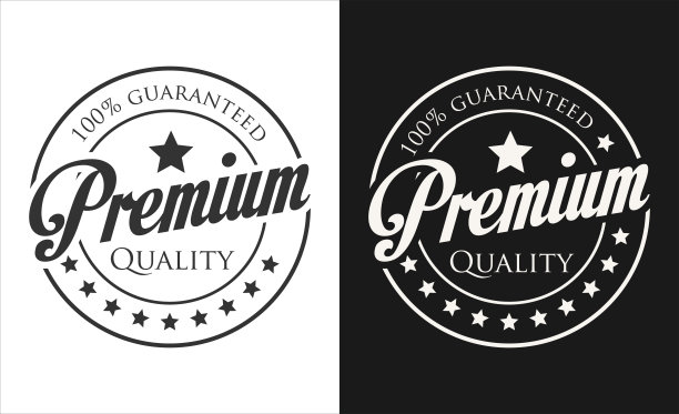 优质复古复古黑白徽章图片下载