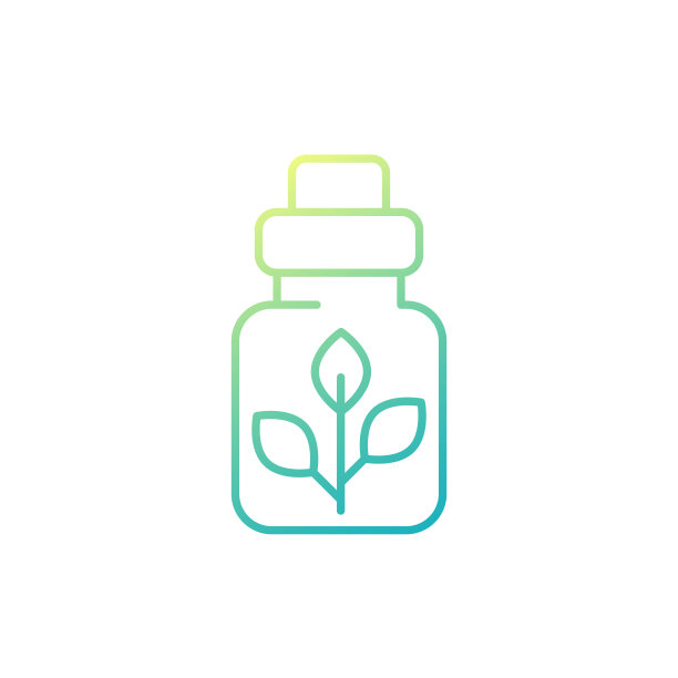 顺势疗法药物线图标在白色图片下载