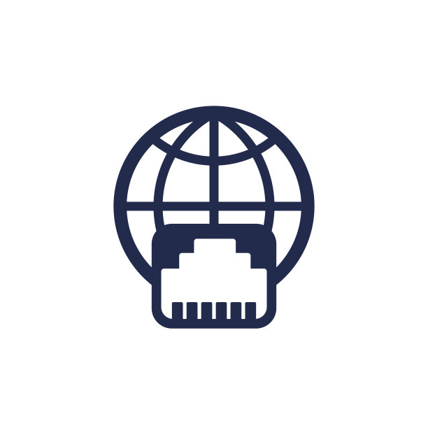 以太网端口，网络图标，矢量图片下载