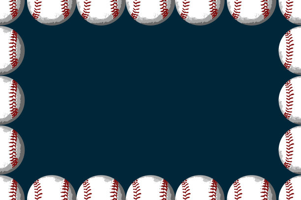 蓝色运动卡背景棒球框架boarder绘图休闲运动背景标志插图图片下载