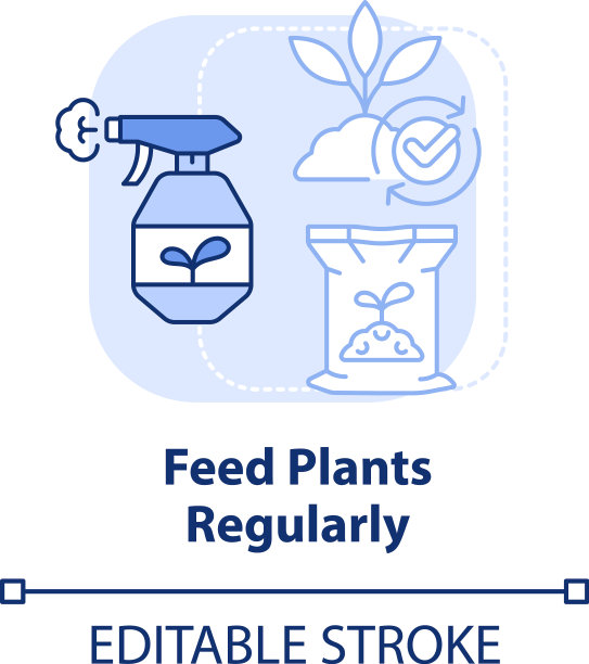 饲料植物定期淡蓝色概念图标图片下载