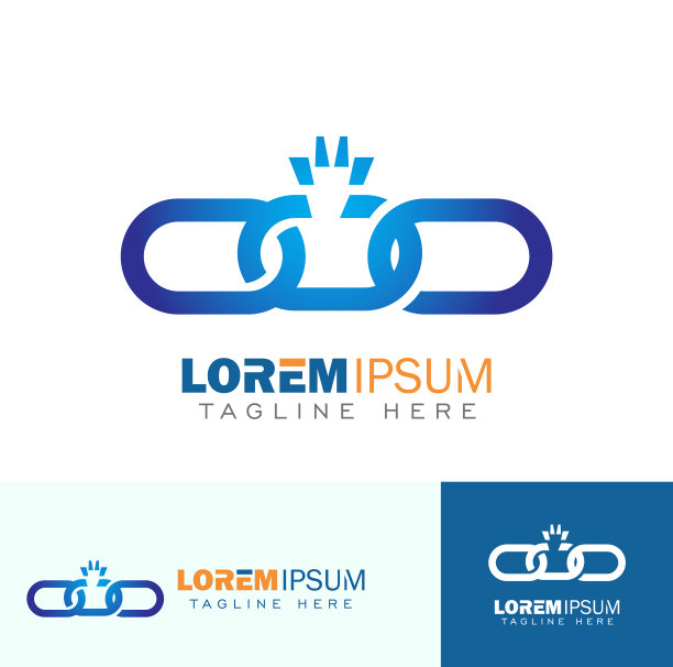 未锁链的logo图标标志图片下载