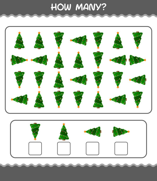 多少卡通圣诞树数游戏图片下载