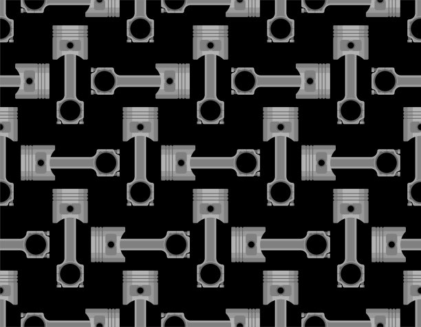 发动机活塞图案无缝衔接。摩托车活塞背景。汽车厂房结构图片下载