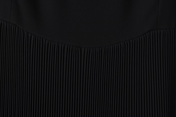 黑色的褶皱面料图片下载