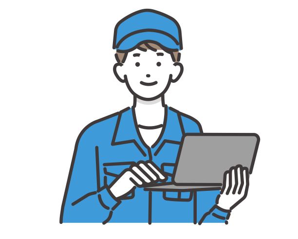 矢量插图材料的工人，其工作已变得更有效率的DX /架构/ IT /物流/ DX /咨询/集图片下载