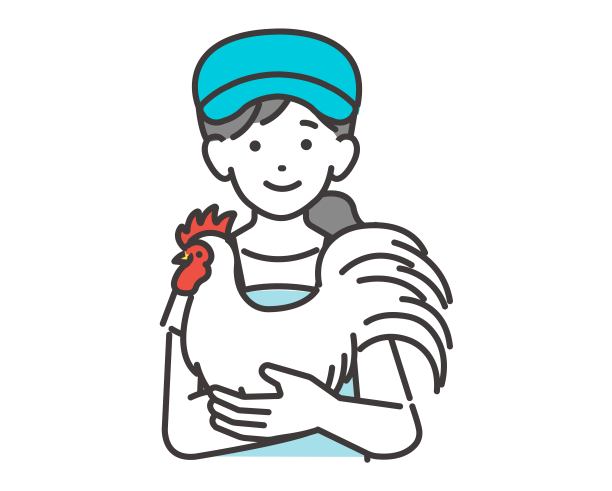 饲养仔猪和鸡的养殖户/养猪场/养殖户/家禽养殖场/奶牛养殖场的矢量插图材料图片下载