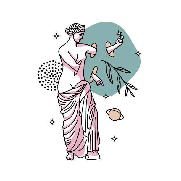 抽象的希腊古代超现实雕塑图片下载