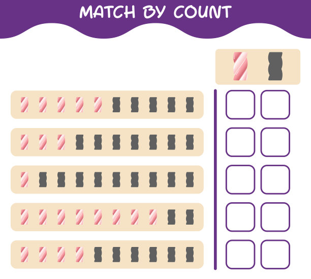 根据卡通棉花糖的数量匹配和图片下载