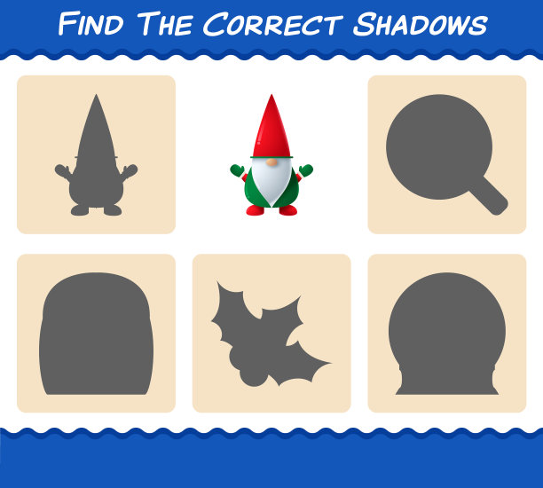 找到正确的侏儒搜索和阴影图片下载