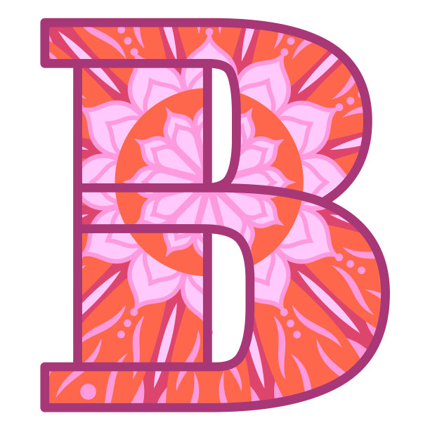 字母b曼荼罗图片下载