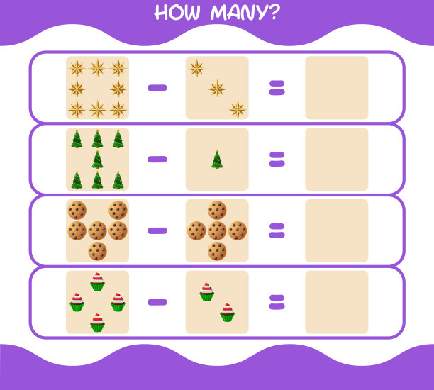 多少卡通圣诞数游戏图片下载