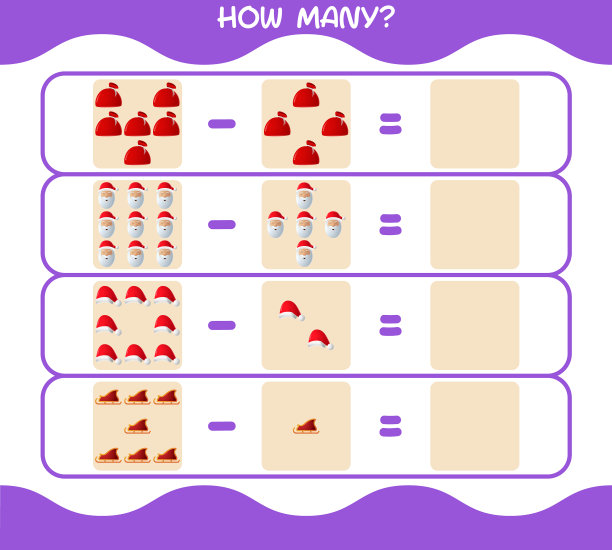 多少卡通圣诞数游戏图片下载