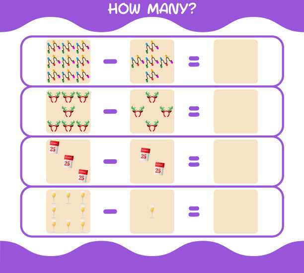 多少卡通圣诞数游戏图片下载