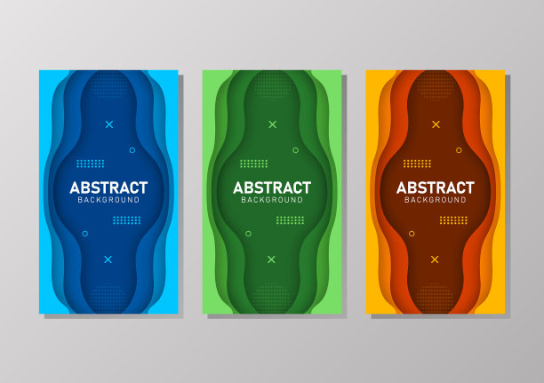 彩色液体和几何背景图片下载