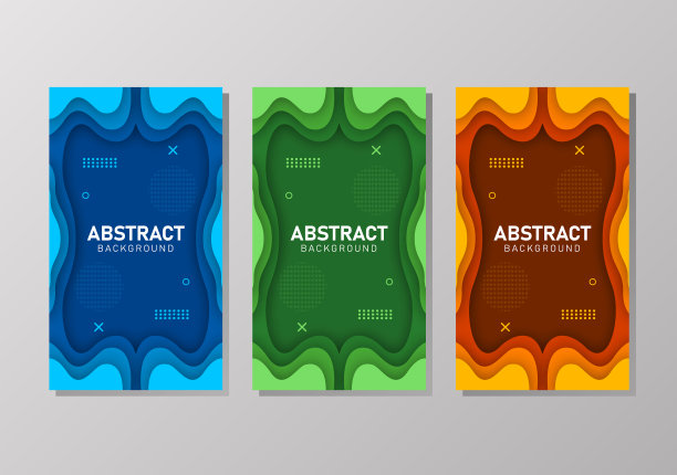 彩色液体和几何背景配合图片下载