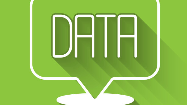 白色的数据分析图标与长阴影隔离图片下载