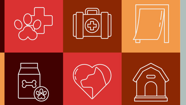 设行兽医诊所标志狗屋门图片下载