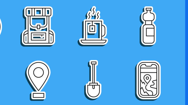 设置线气象温度计城市地图图片下载