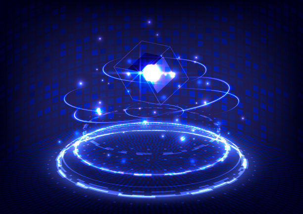 UI虚拟现实门户和全息图科学图片下载