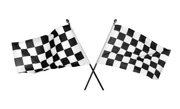 白底方格赛跑终点旗图片下载