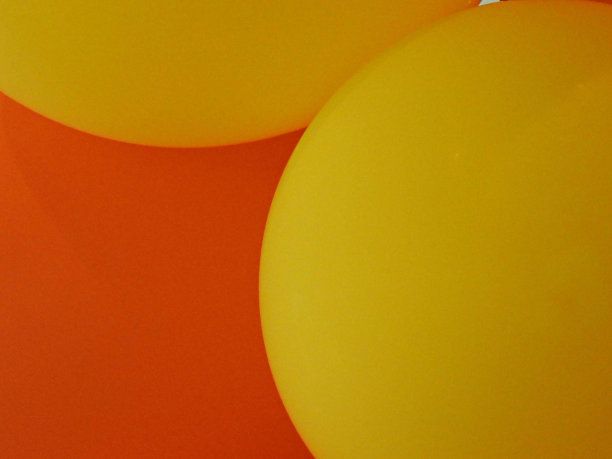 气球-抽象-黄色和红色图片下载