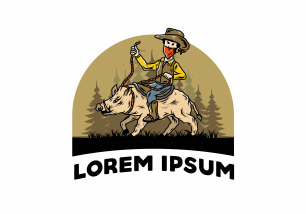 骑着野猪的人图片下载