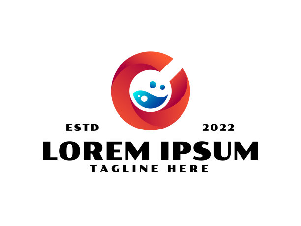 玻璃管标志设计模板图片下载