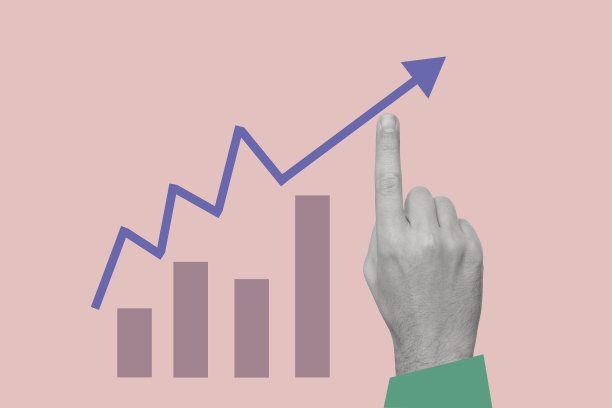 由手和图形组成。现代艺术拼贴。公司成长与成功策略。经营理念。副本的空间。图片下载