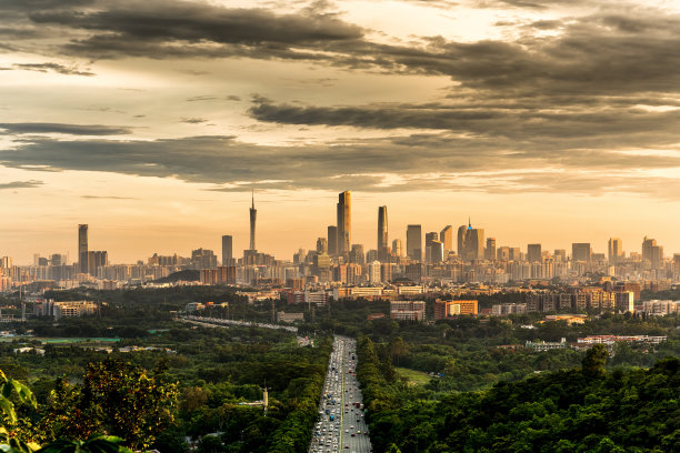 广州城市的天际线图片下载