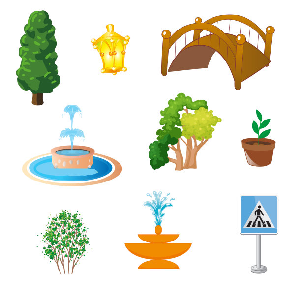 各种喷泉组图片下载