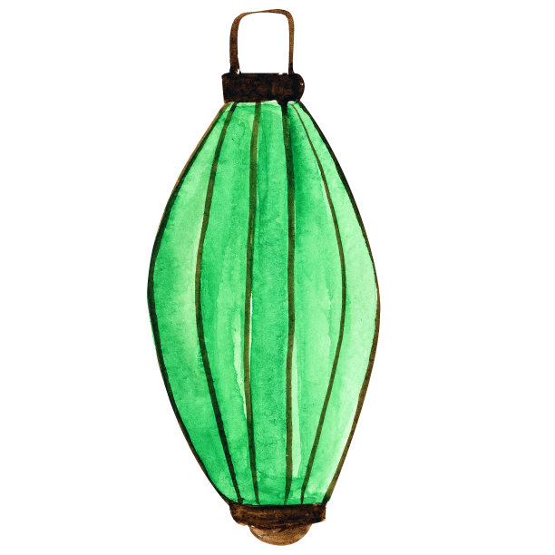 水彩画传统的纸中国节日节日灯笼装饰和情绪创造图片下载