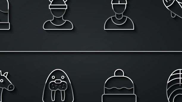 设置线圣诞手套马鱼无檐帽图片下载