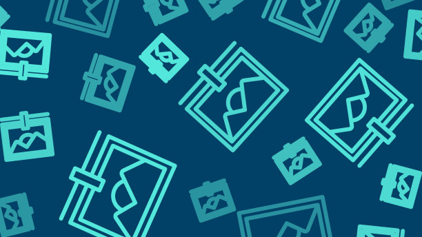 绿线相框图标隔离无缝图片下载