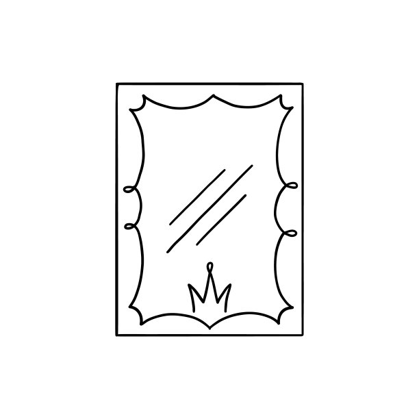 公主王冠的镜框图片下载