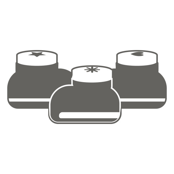 小瓶容器灰色图标图片下载