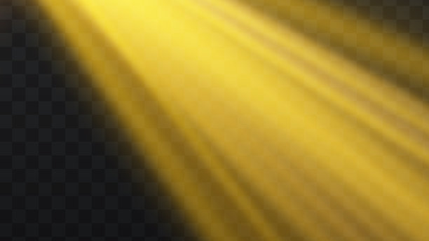 阳光黄色的太阳强光射线镜头耀斑散焦图片下载