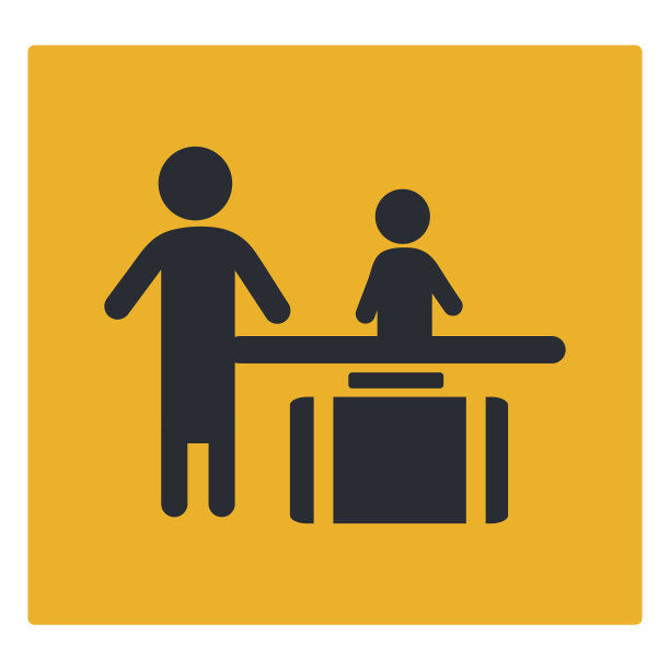 行李寄存处前台图标标志图片下载