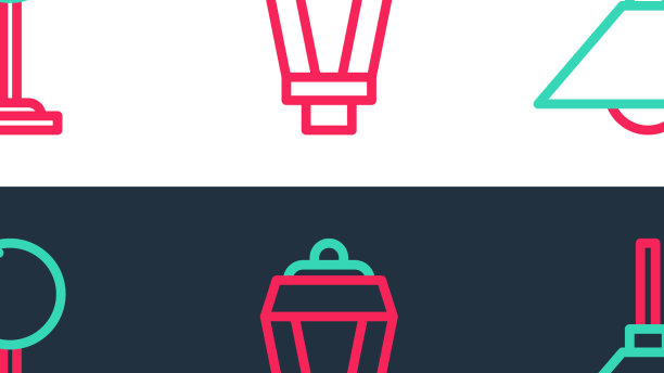 集线灯、吊落地灯和花园灯图片下载